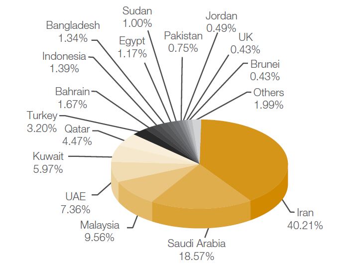 Shares of Global Islamic Banking Assets - IFSB Stability Report 2015