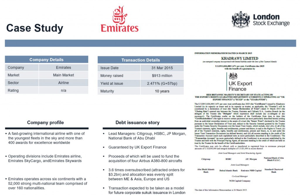 Transaction expected to be taken as a model for future corporate sukuk issuance in London